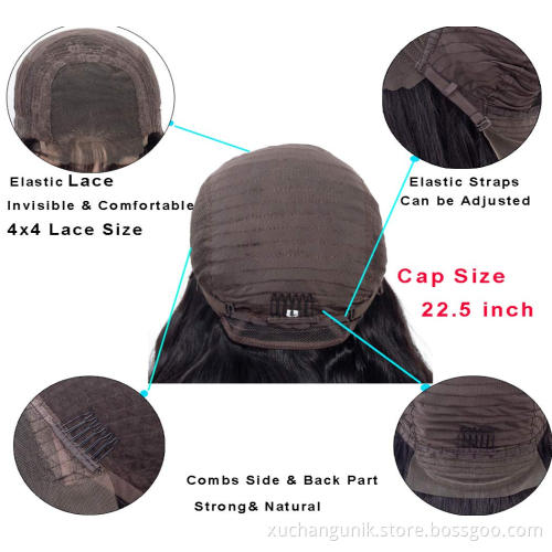 Uniky Cheap Wholesale Hair Wigs Human Lace Front Closure Body Wave Full Virgin Brazilian Cuticle Aligned Lace Closure Human Hair